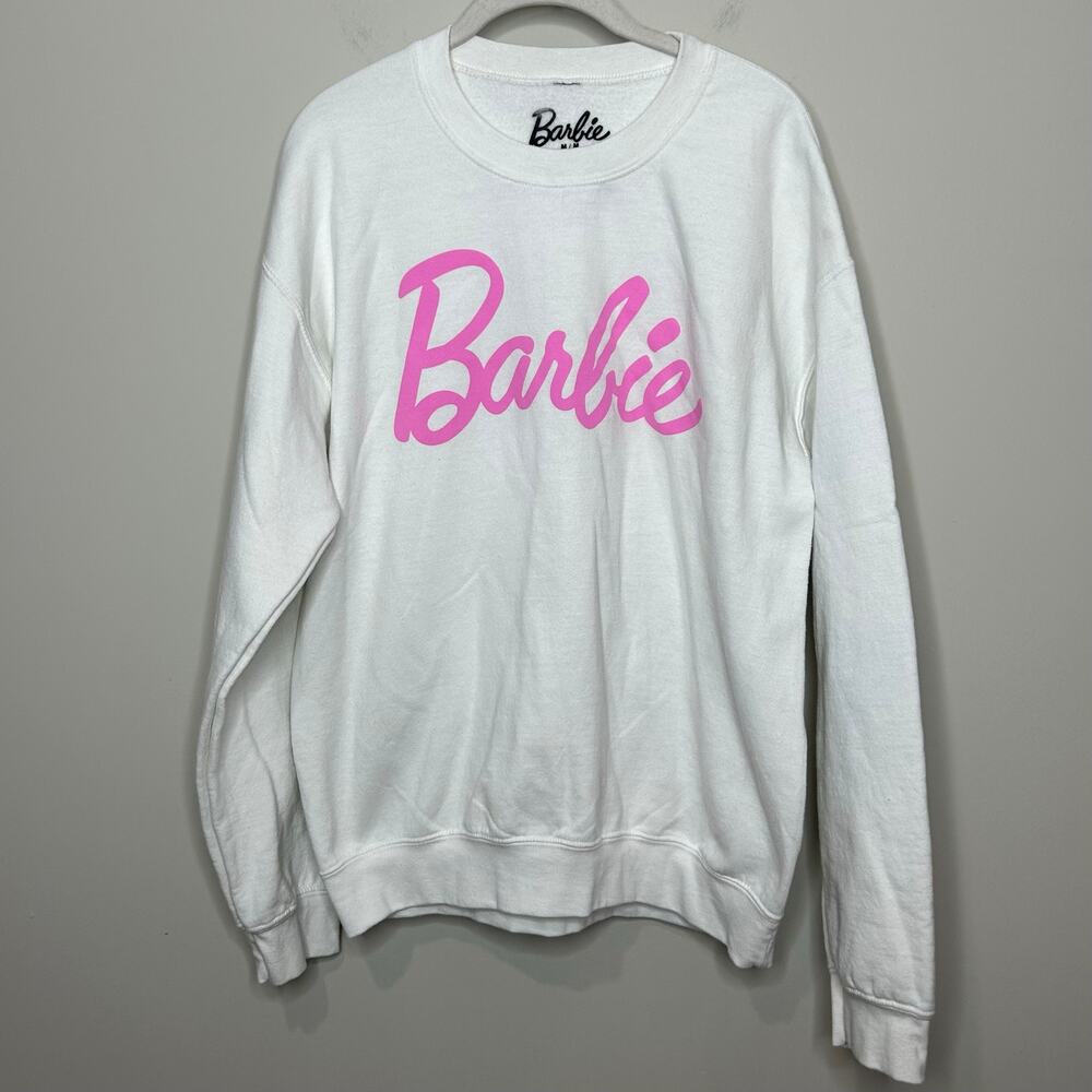 Barbie Sweatshirt Size M Pullover Crew Neck Long Sleeves